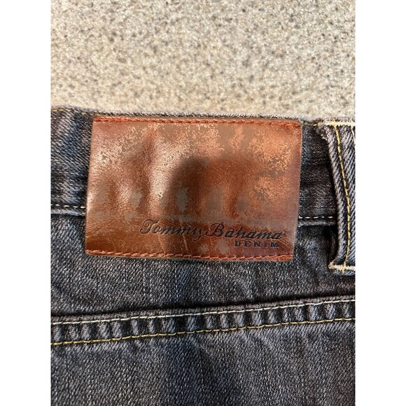 Tommy Bahama Pants Mens 36 Regular Fit Washed Black Straight Stretch Fit Jean - Picture 3 of 13